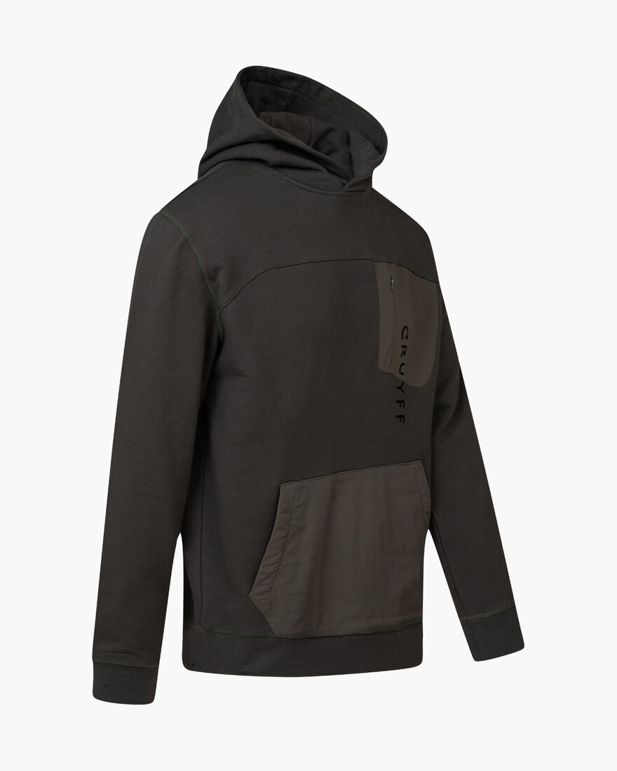 Quinn Hoodie - 100% Cotton, Army green, hi-res