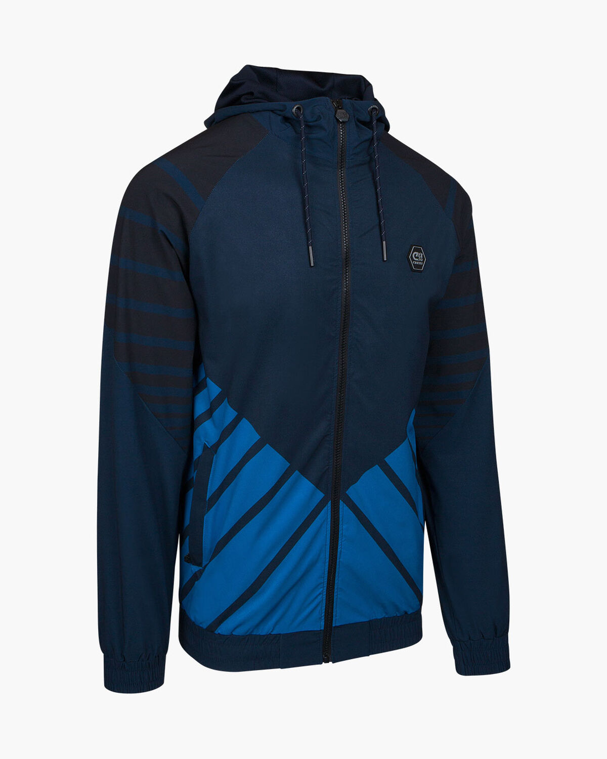 Devante Zip Thru - Navy/Royal - 95% Polyester / 5%, Navy, hi-res