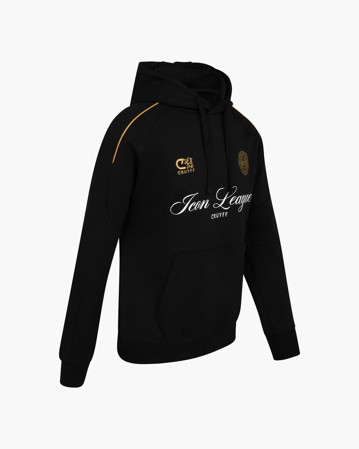 Icon League Hoodie, Black/Gold, hi-res