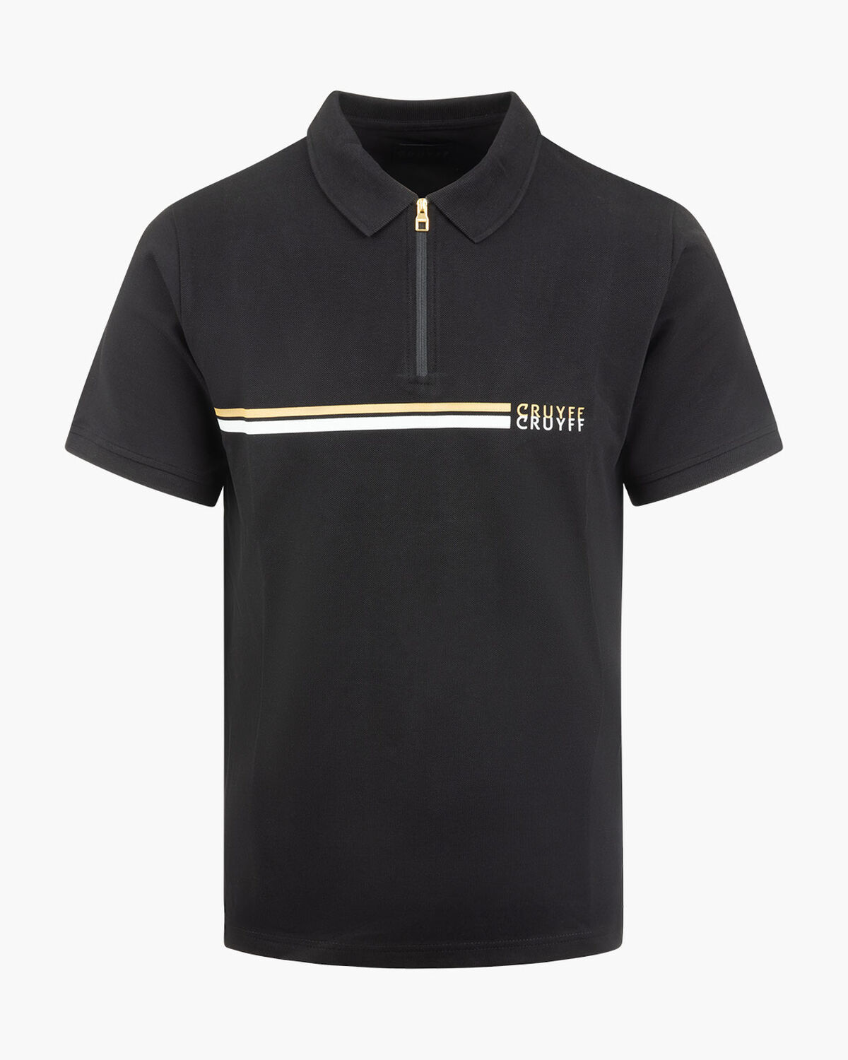 Fuze polo, Black/Gold, hi-res