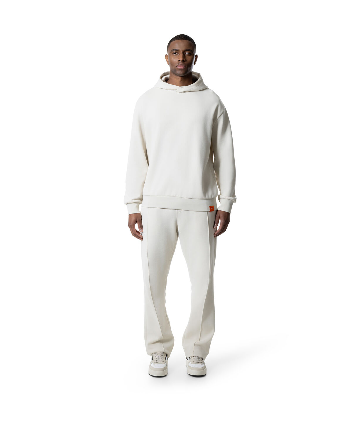 Pique Hoodie, Crème, hi-res