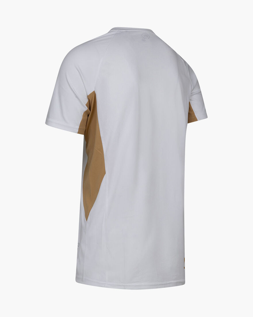 Cruyff Tech Turn Shirt Junior, White/Gold, hi-res