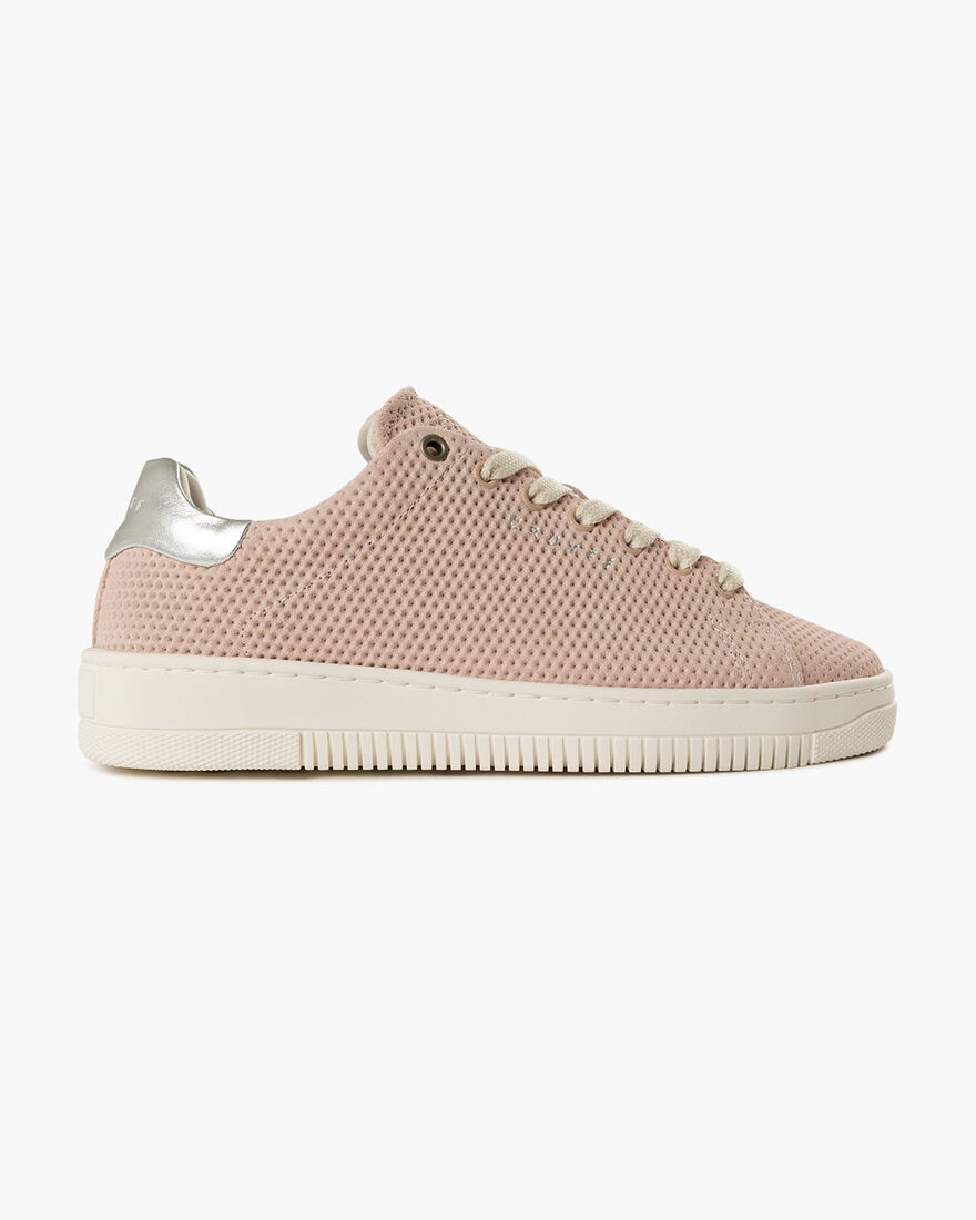 Joan - Debossed Suede/Metallic Leather, Orange, hi-res
