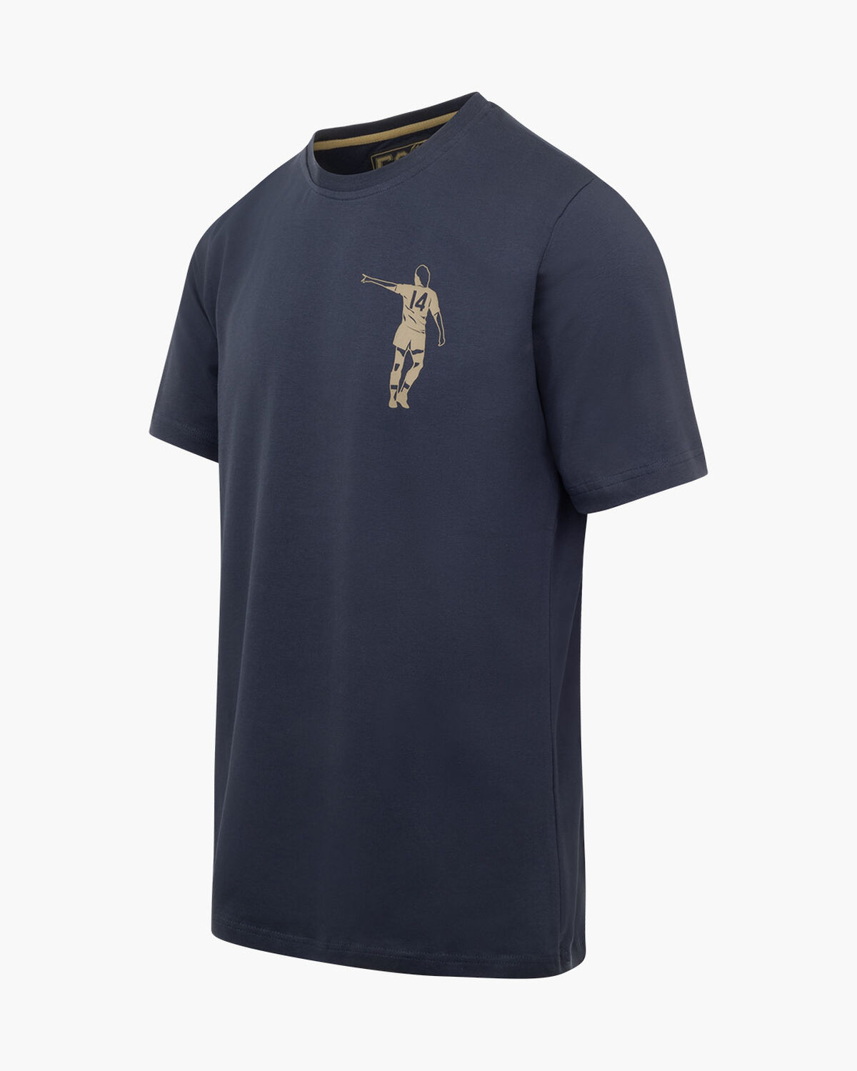 Dos Rayas Print Tee, Navy, hi-res