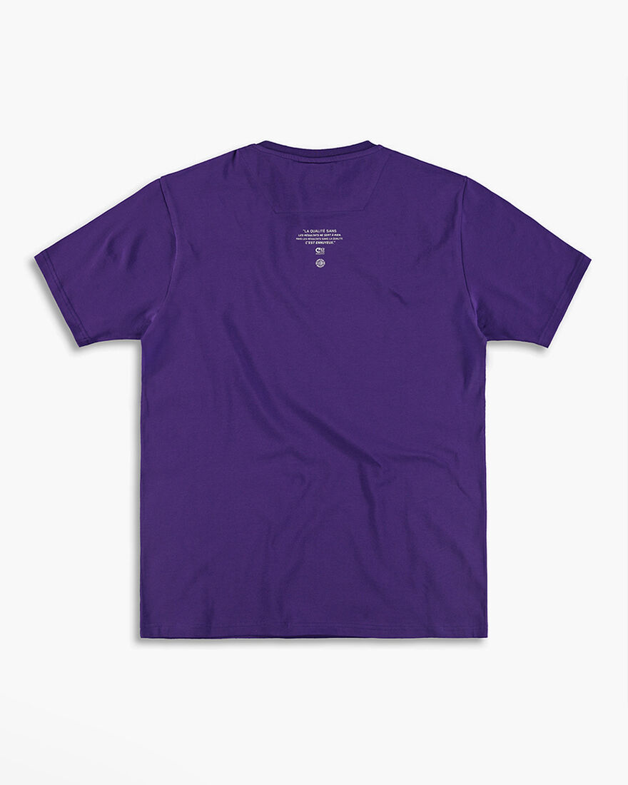 Cruyff x Banlieue Tee  SS - Black - 100% Cotton, Purple, hi-res