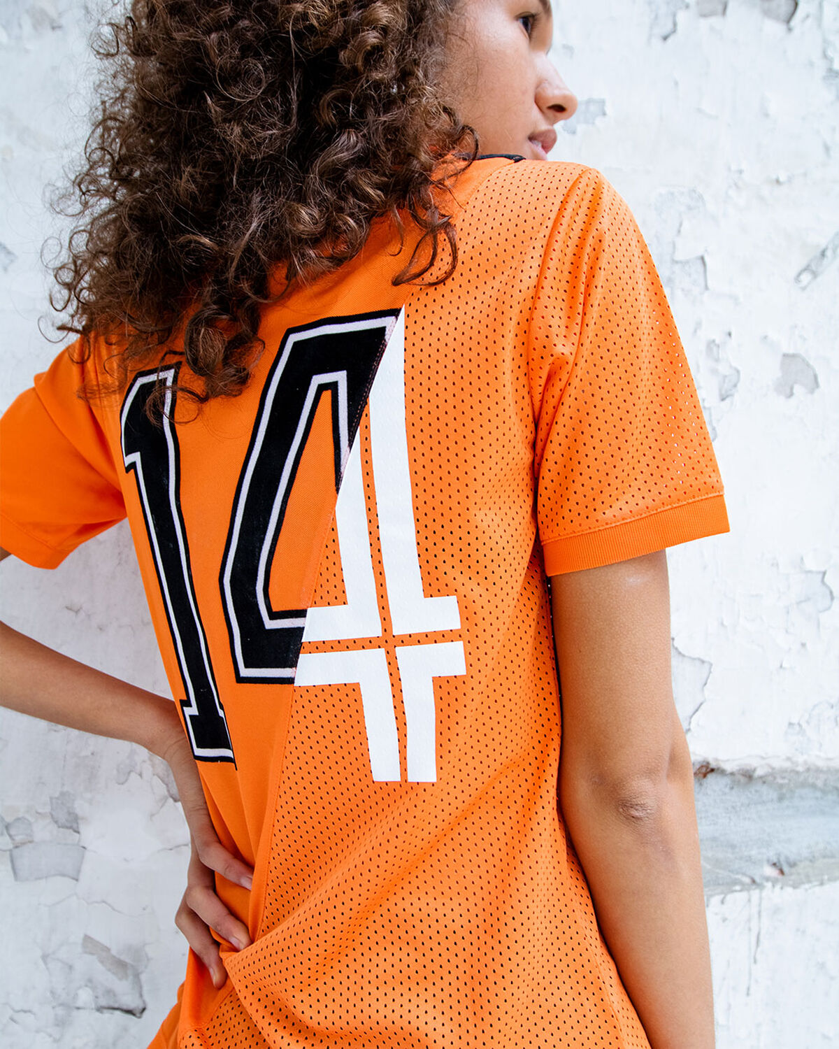 Cruyff Euro Womens Tee, Orange, hi-res