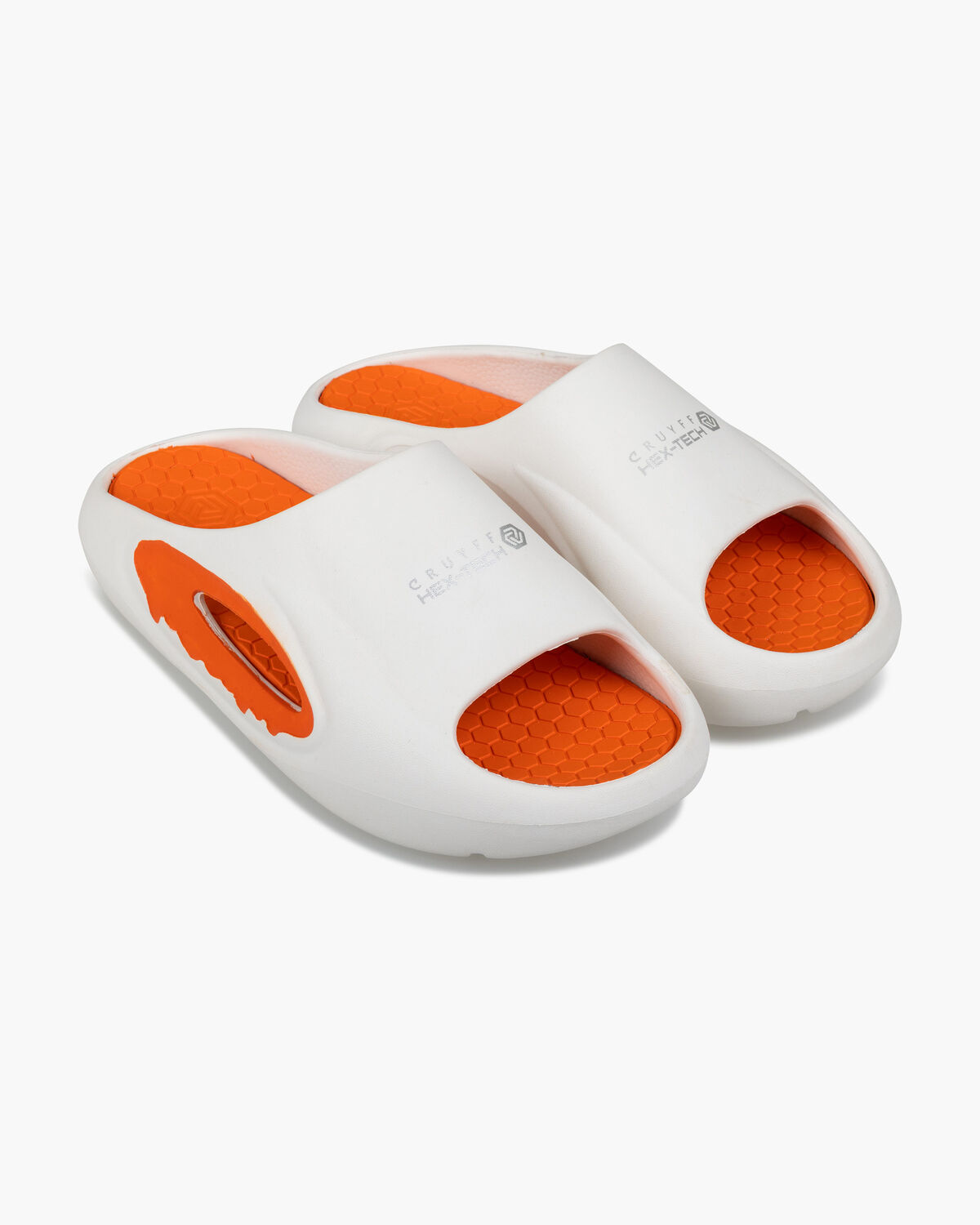 Recovery Hex-Tech slide, White/Orange, hi-res