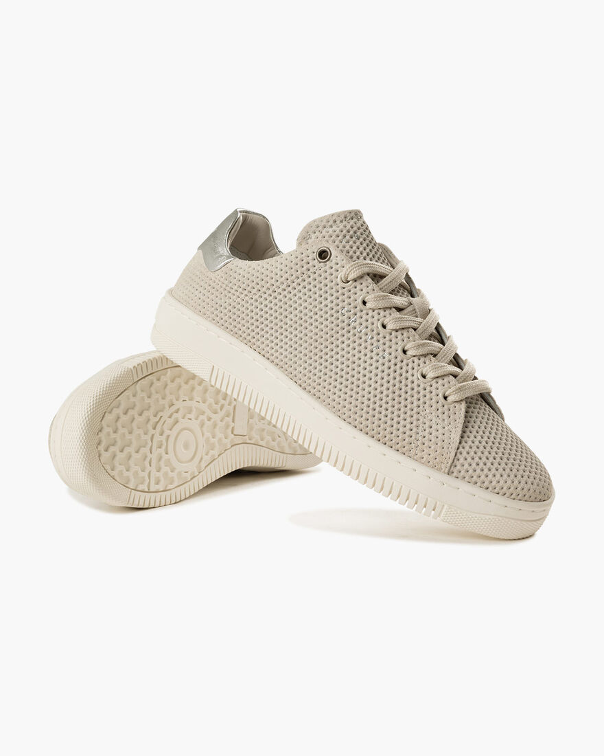Joan - Debossed Suede/Metallic Leather, Sand, hi-res