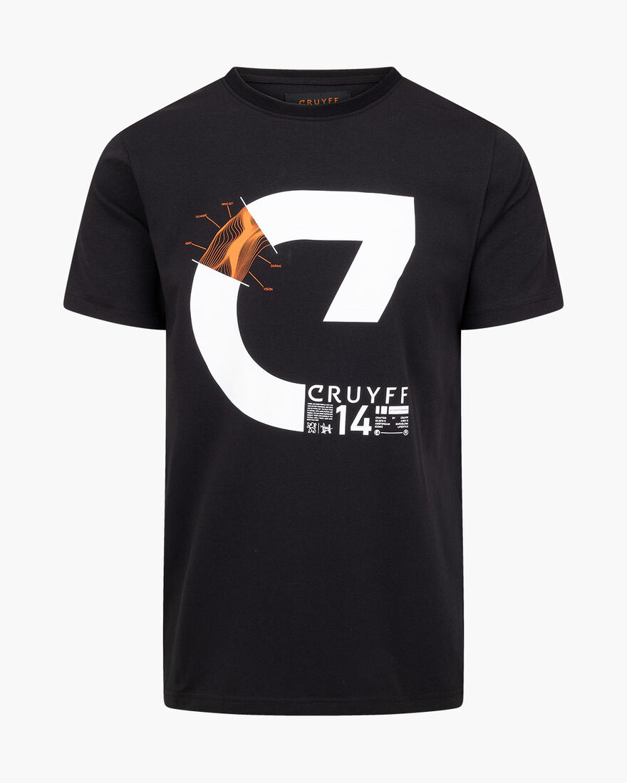 Alan SS Tee - 95% Cotton 5% Elastane, Black, hi-res