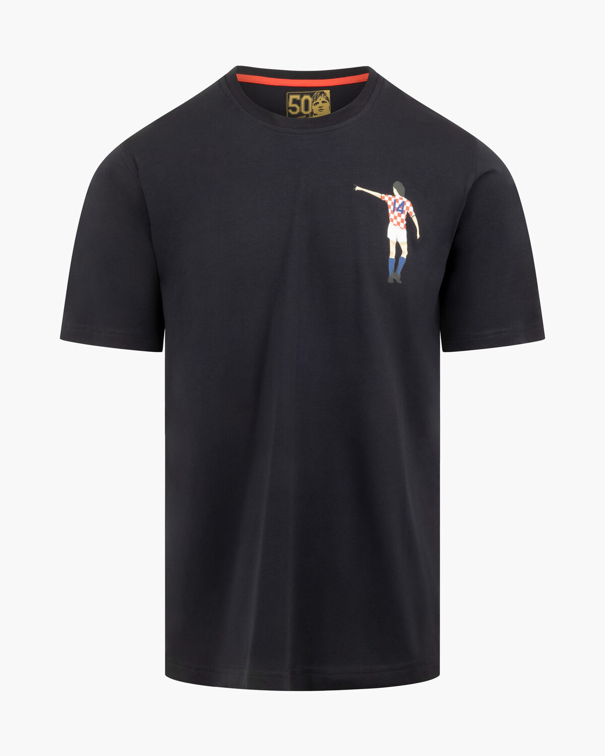 Dos Rayas Graphic Tee, Navy/Red, hi-res