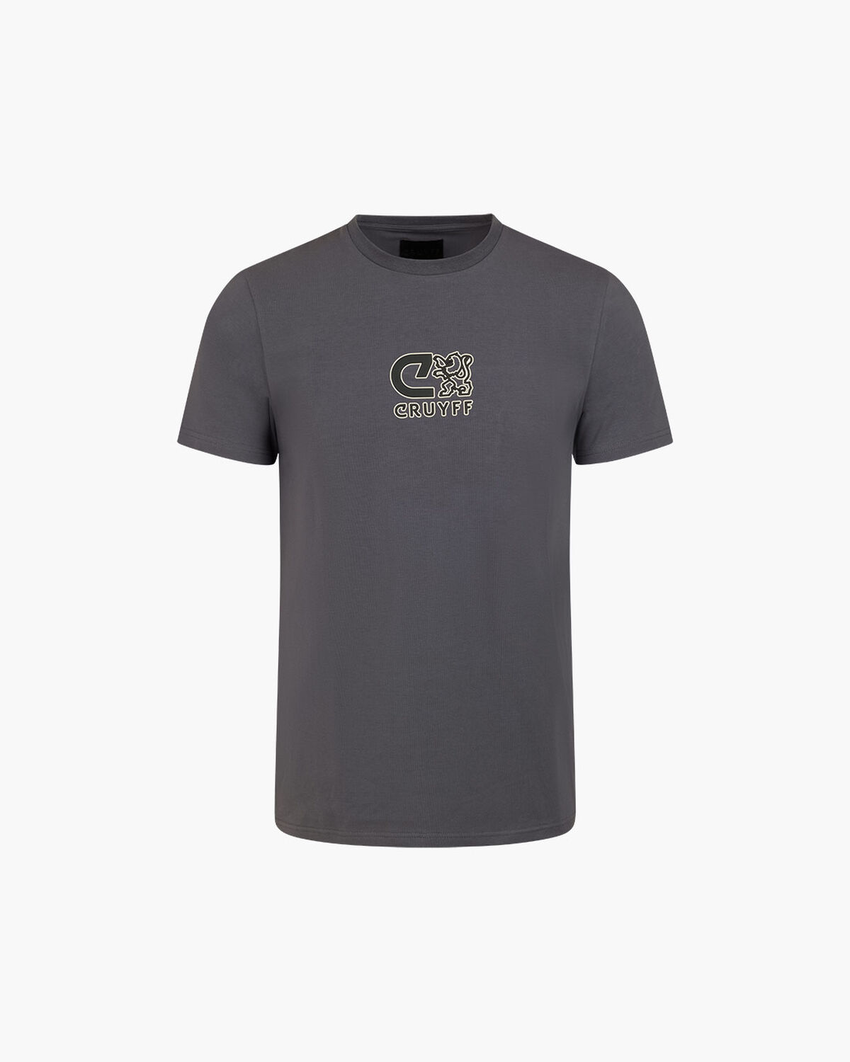 C-lion Outlined Graphic Tee, Charcoal Grey, hi-res