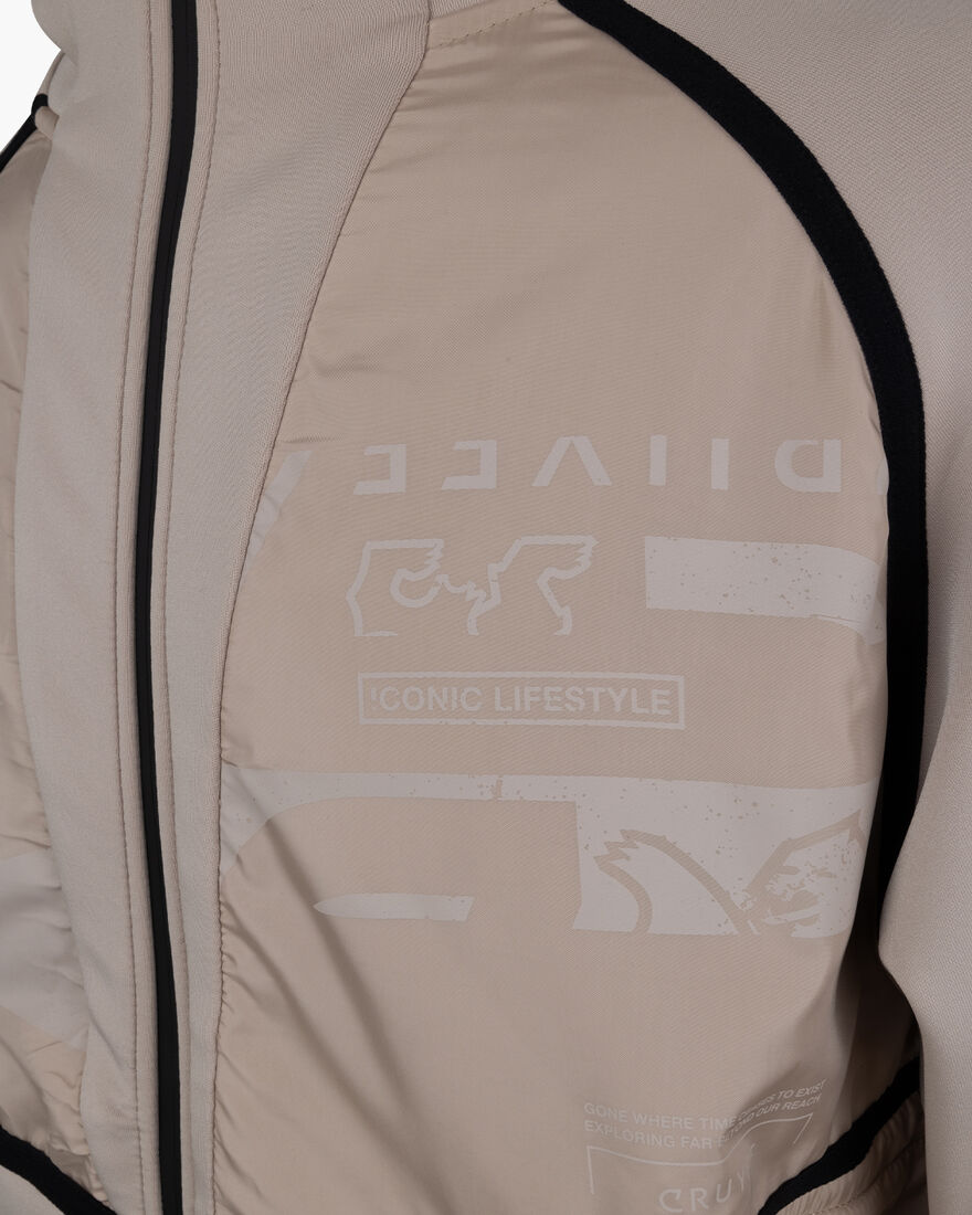 Moniro Track Top, Sand/Yellow, hi-res