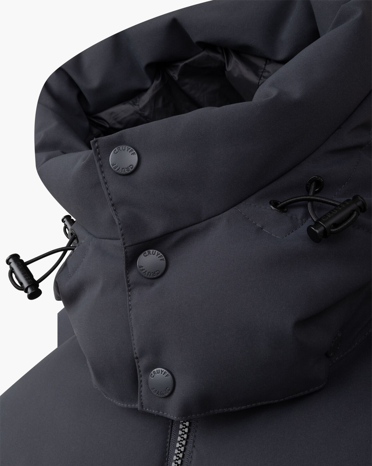 Bernido Removable Hood Puffer, Charcoal Grey, hi-res
