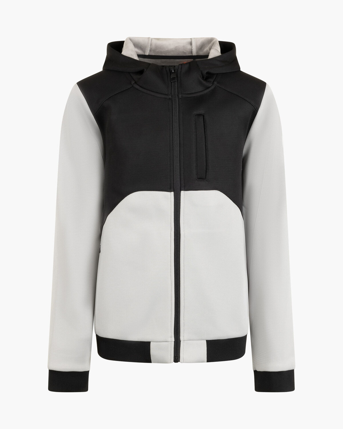 Fleece Jacket, Black/Grey, hi-res