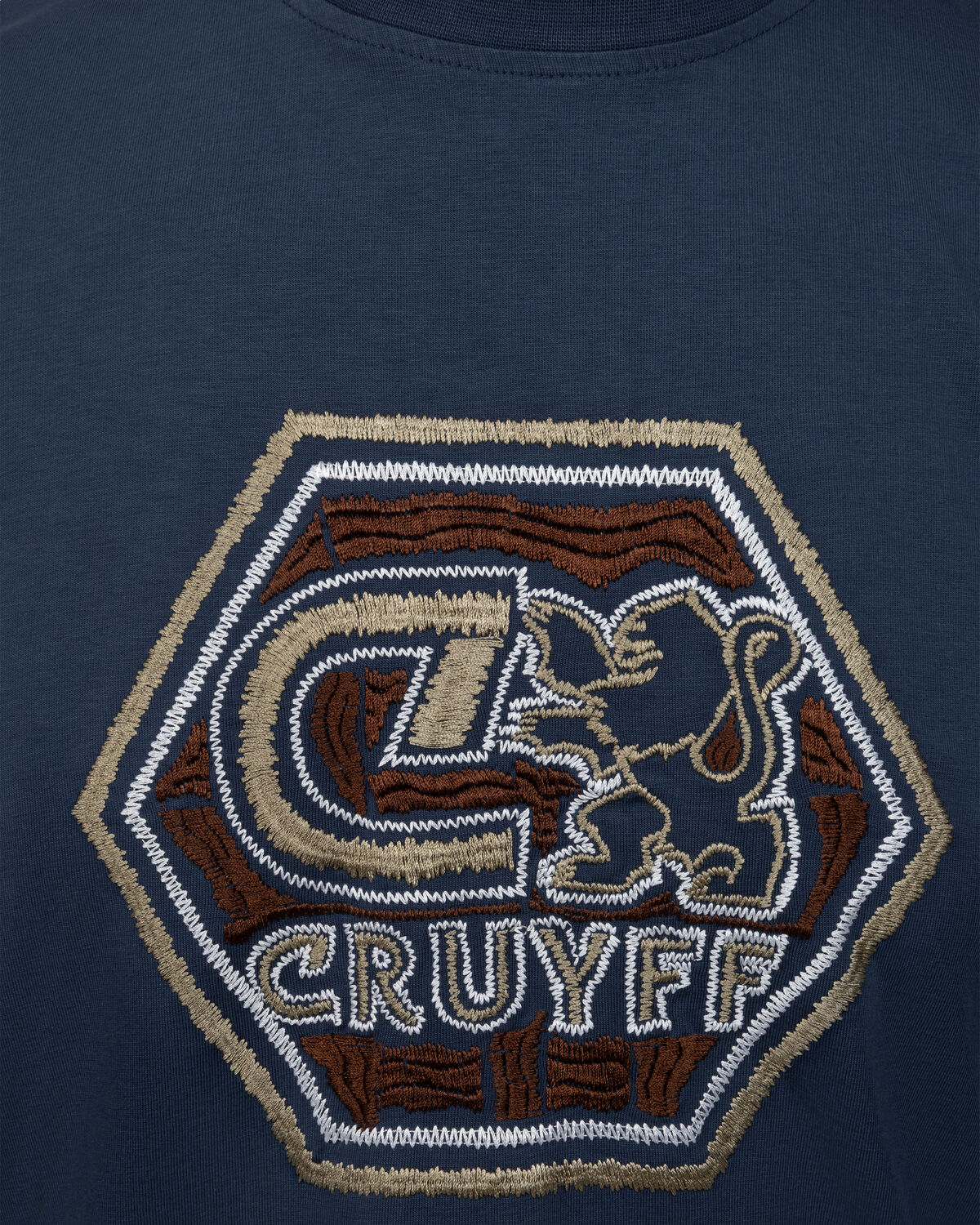 C-Lion Blurry Embro Tee, Blue/Blue, hi-res