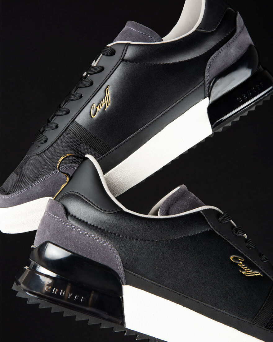 Contra - Soft Leather/Teknit Mesh, Black/Gold, hi-res