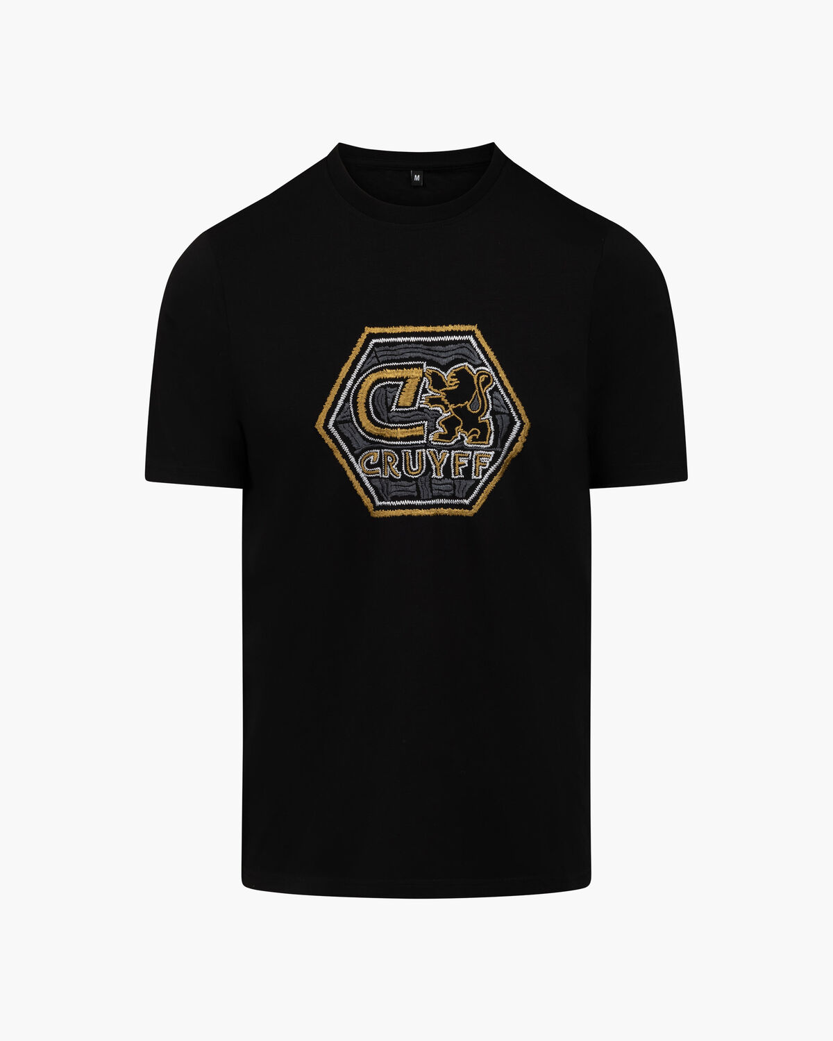 C-Lion Blurry Embro Tee, Black/Gold, hi-res