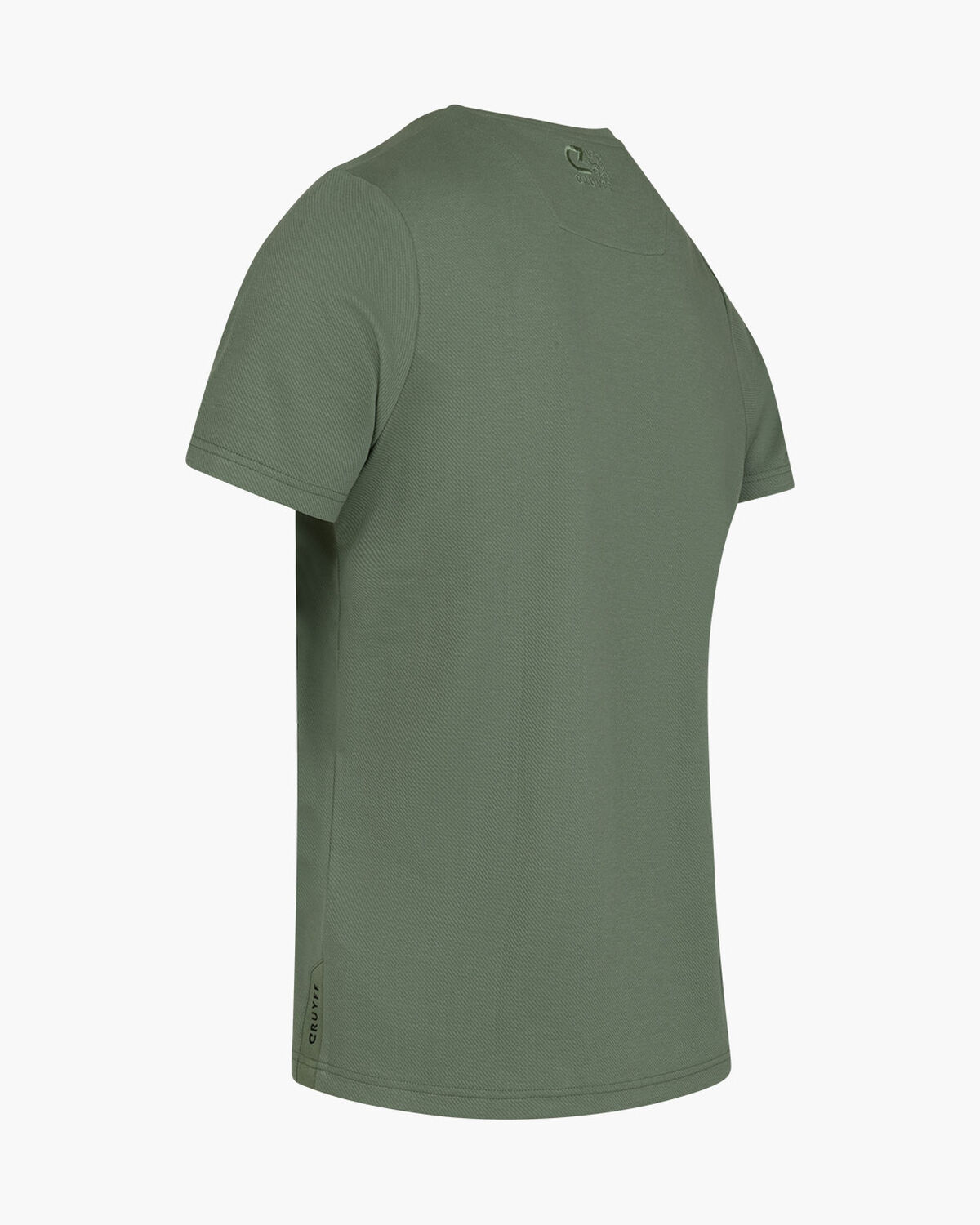 Twill Tee, Grey/Green, hi-res