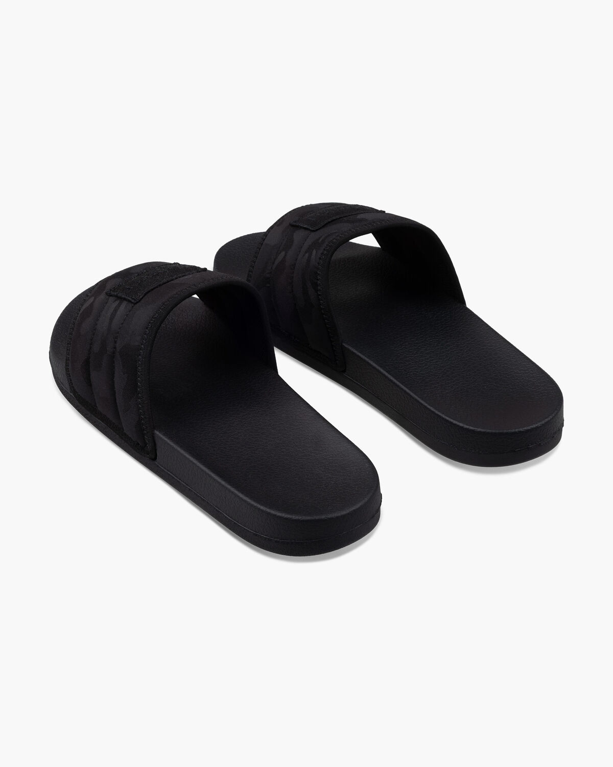 Quilted slide, Black, hi-res