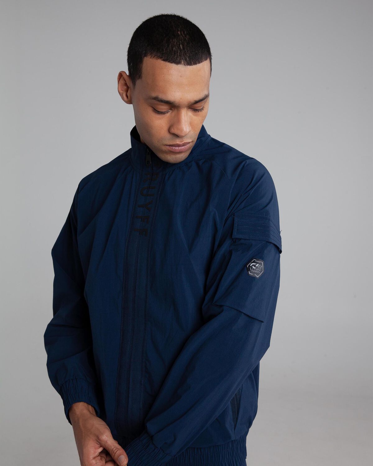 Kysar Track Top, Navy, hi-res
