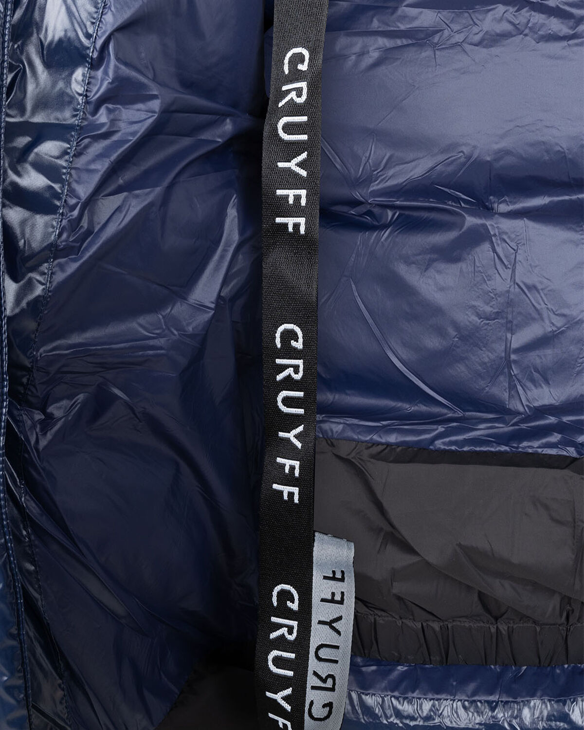 Trentini Puffer Jacket - 100% Polyester, Navy, hi-res