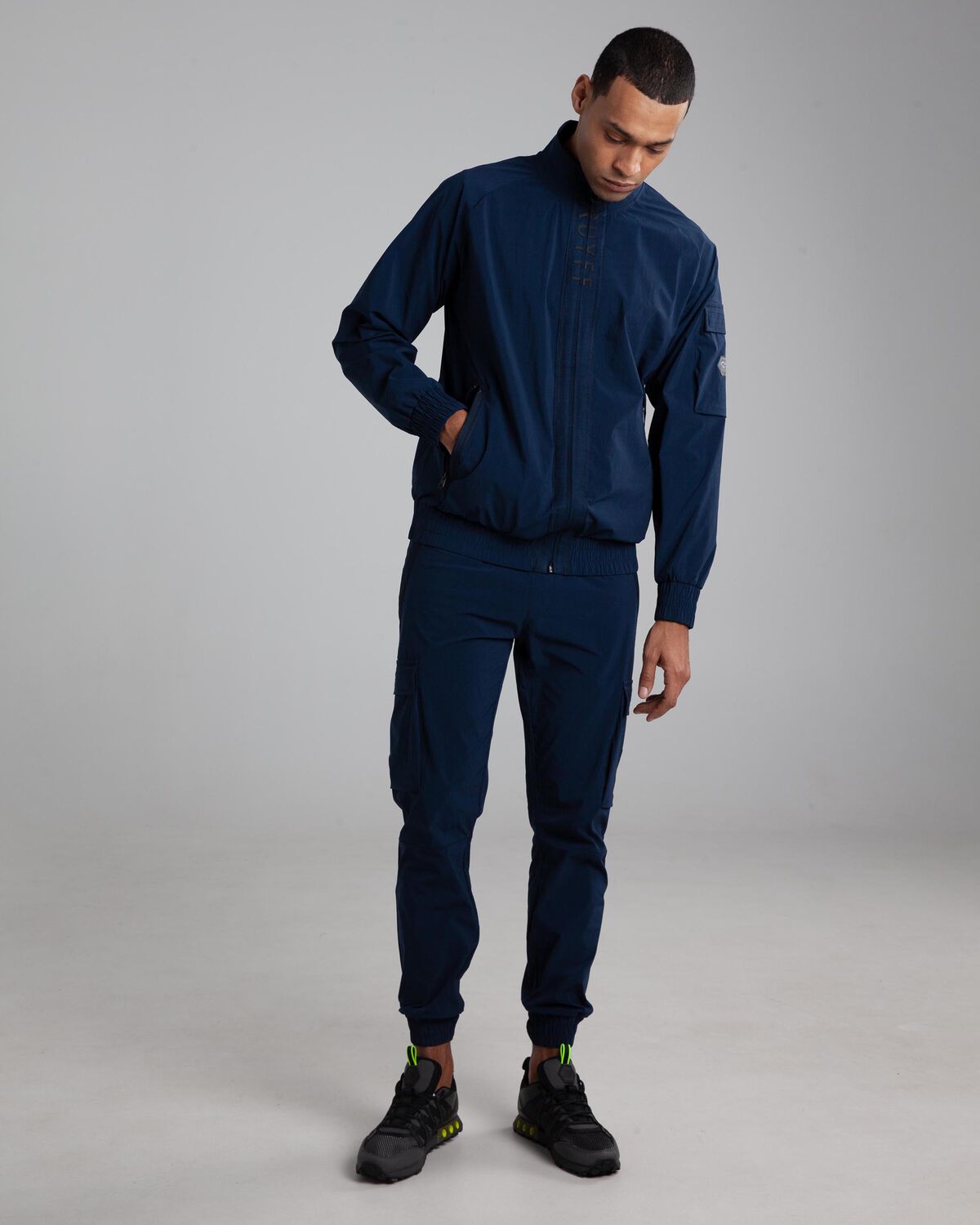 Kysar Track Top, Navy, hi-res