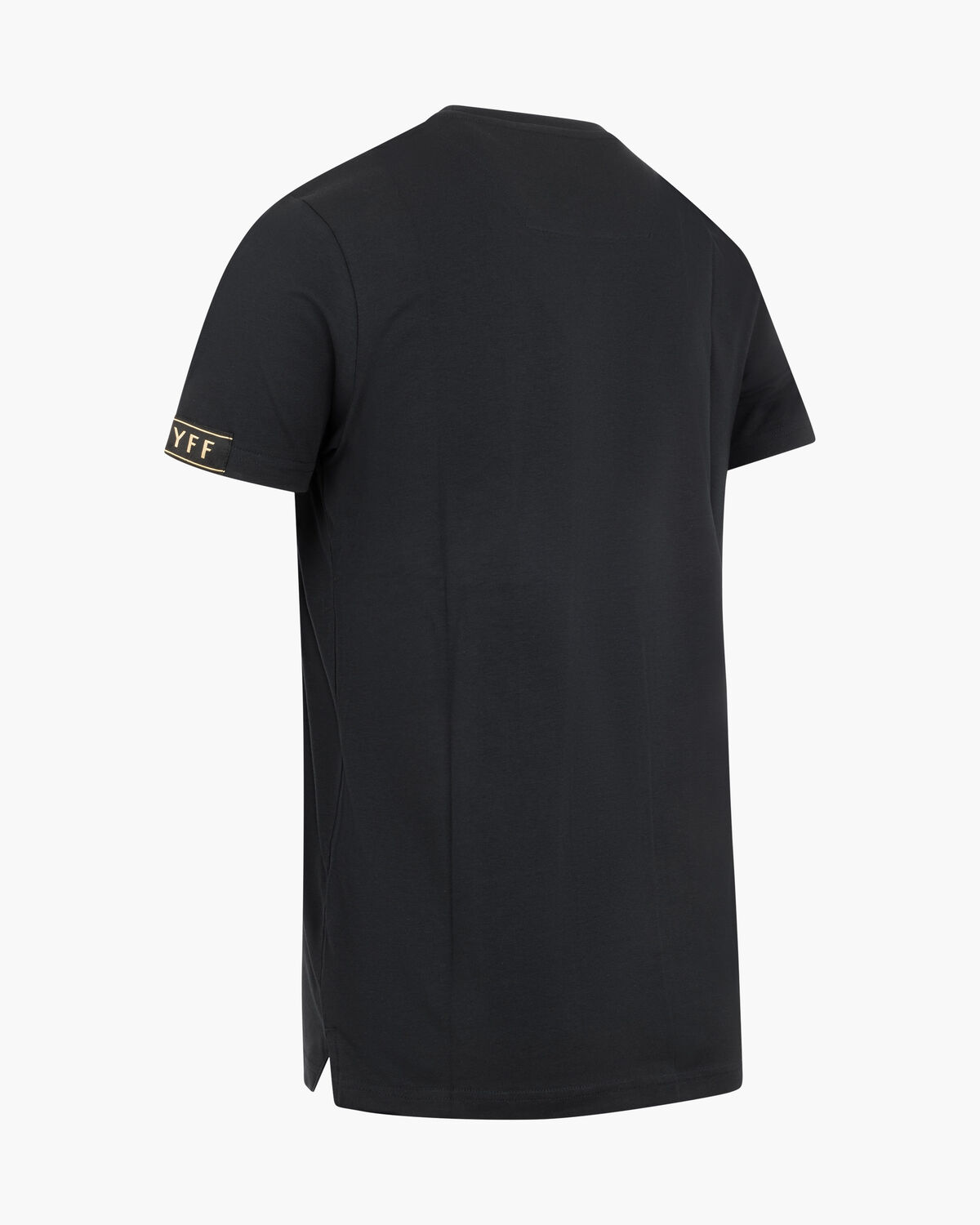 Fuzeknit C-Logo Tee, Black/Gold, hi-res