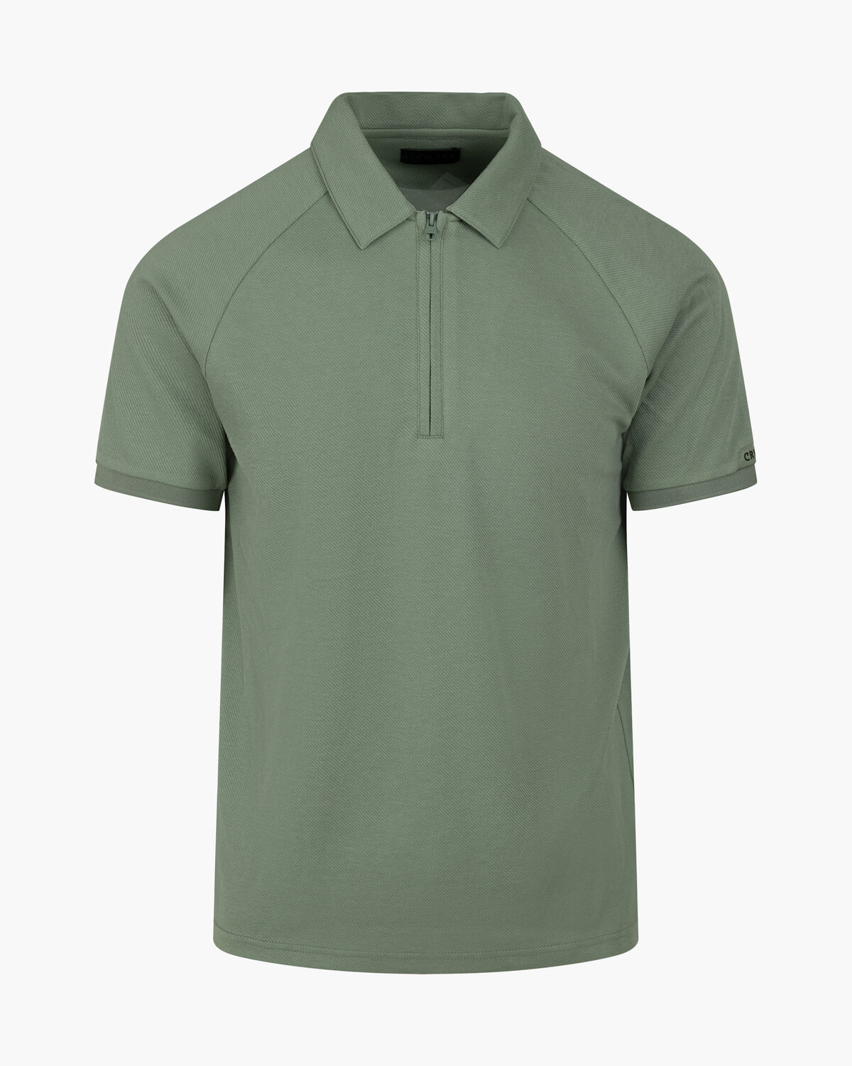 Twill Polo, Grey/Green, hi-res