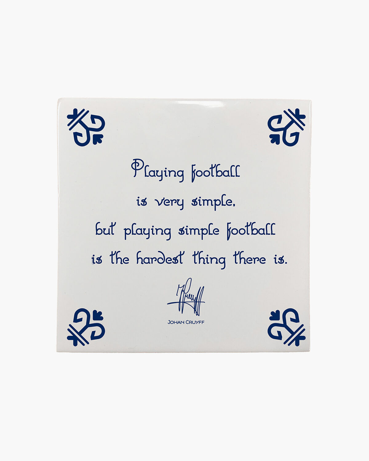 Playing football is very simple but playing simple, White, hi-res