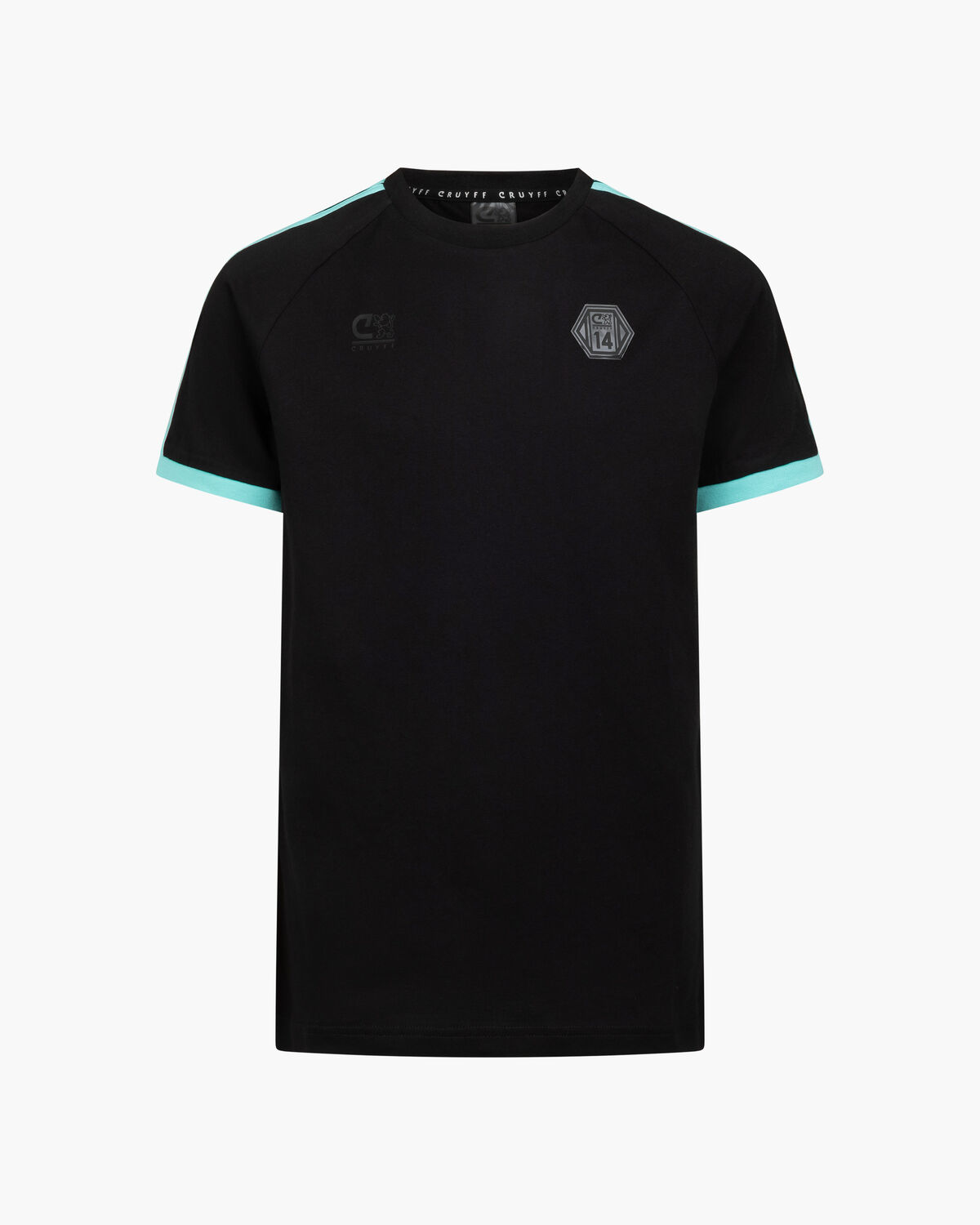 Onyx Tee, Black/Blue, hi-res