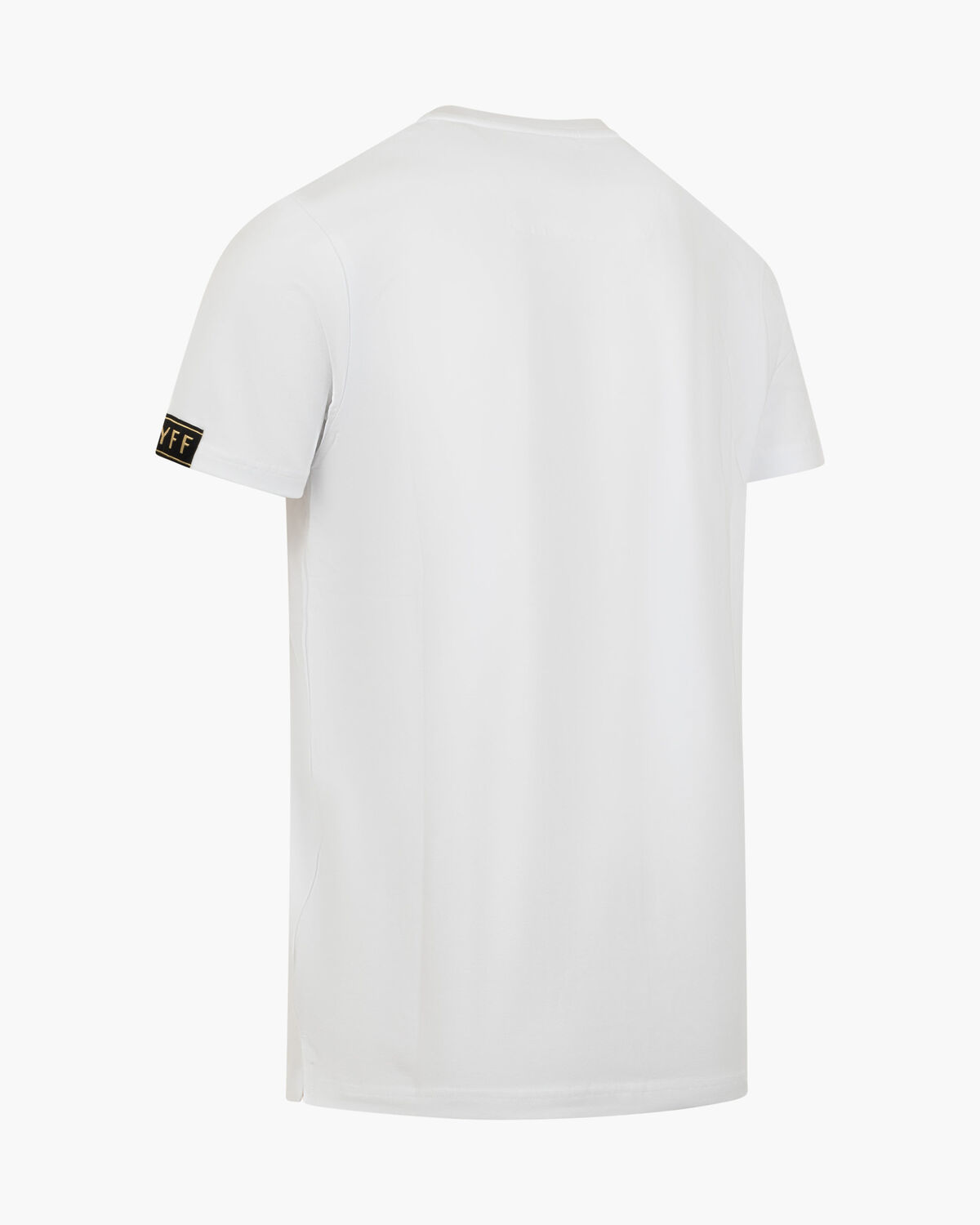 Fuzeknit C-Logo Tee, White/Gold, hi-res