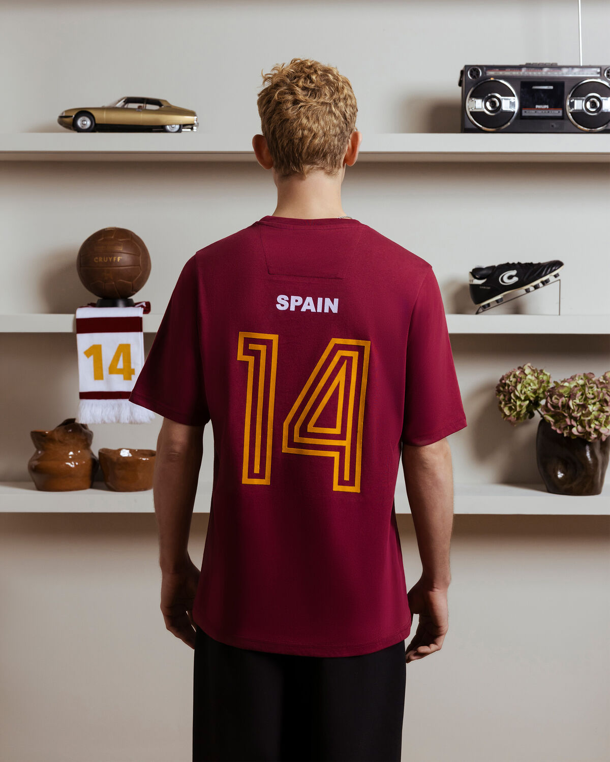 Team Cruyff Tee, Bordeaux, hi-res