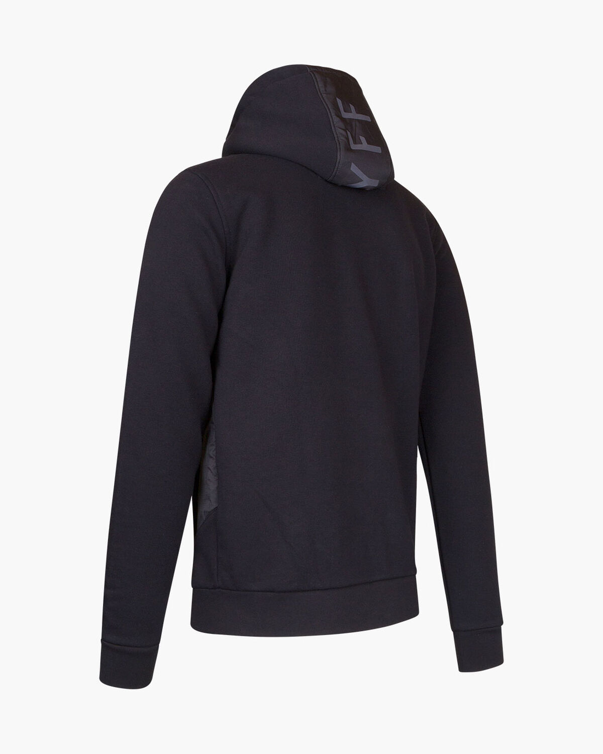 Bassa zip-thru hood, Black, hi-res