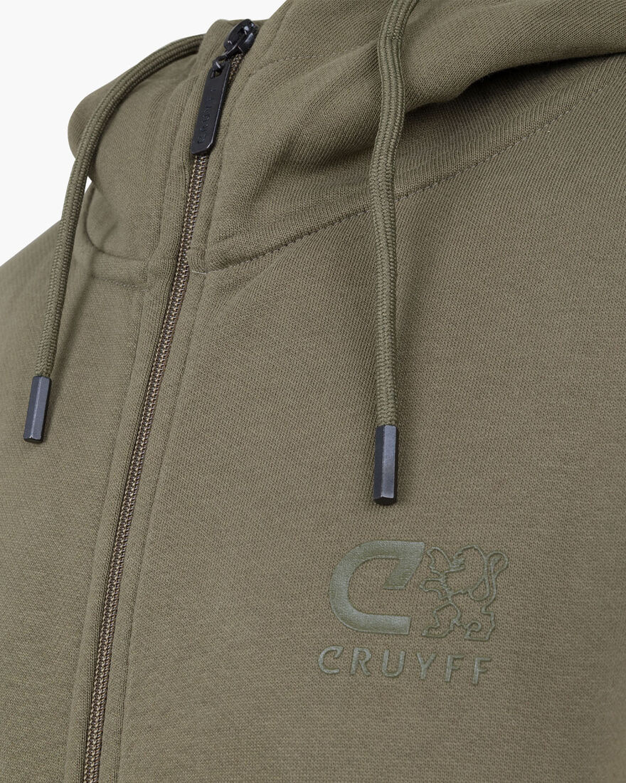 Hernandez Zip Thru Hood, Green, hi-res