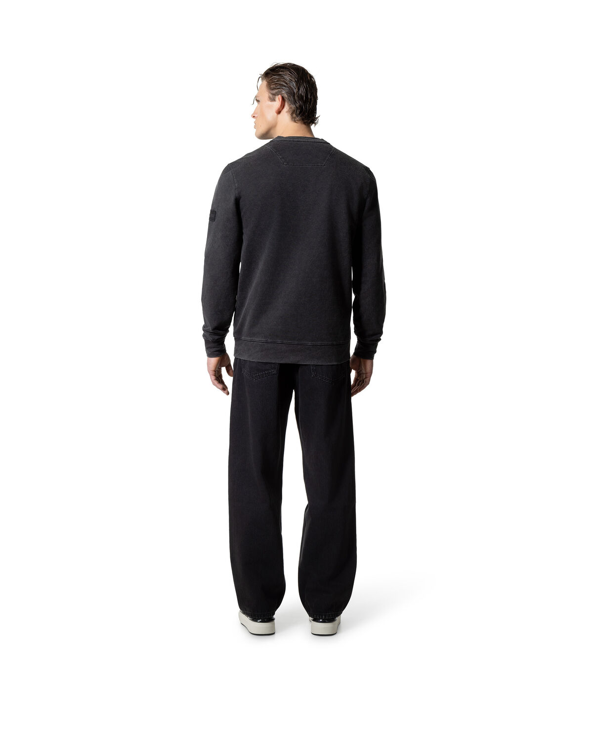 Non denim crewneck, Black, hi-res