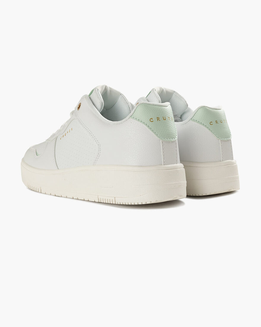 Indoor Royal - Tumbled/Soft Grain + Perf., White/Green, hi-res