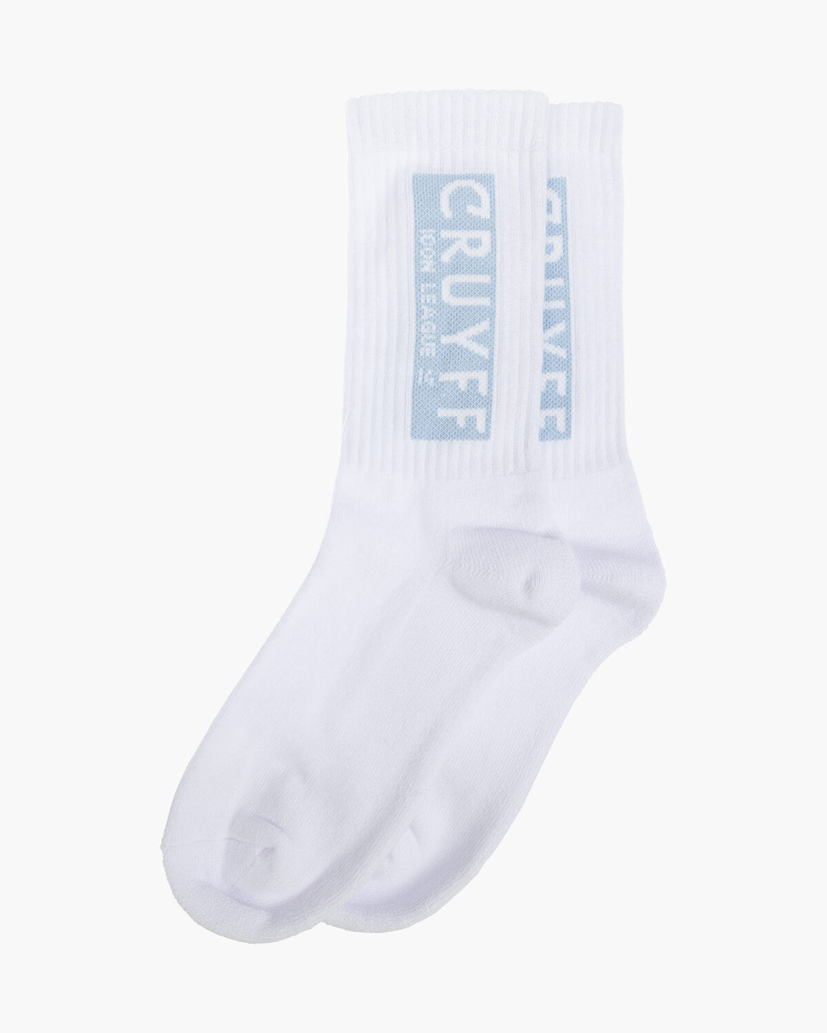 Box Logo Socks, White/Blue, hi-res