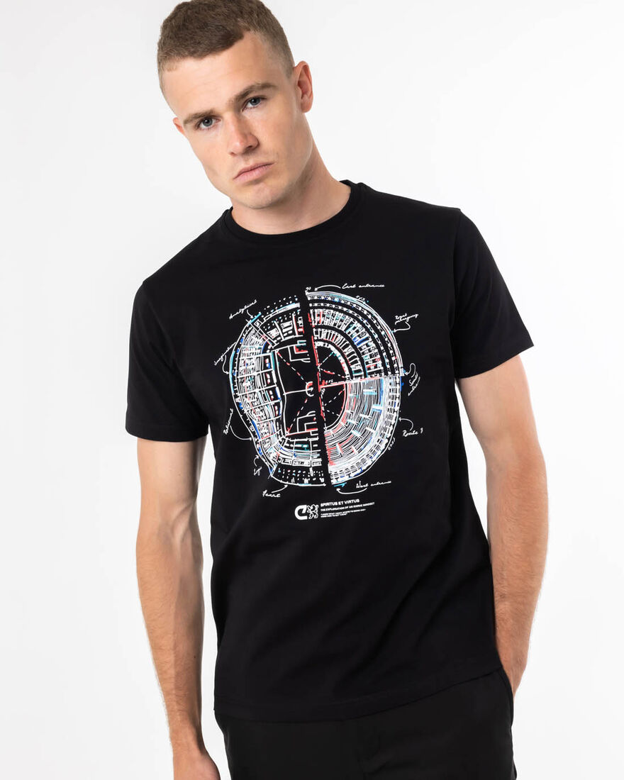 Stadium Tee  - 95% Cotton / 5% Elastane, Black, hi-res