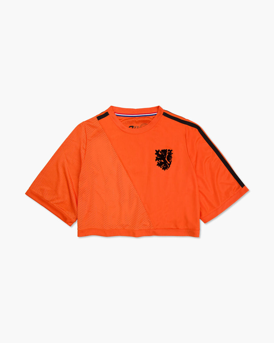 Cruyff Euro Croptop, Orange, hi-res