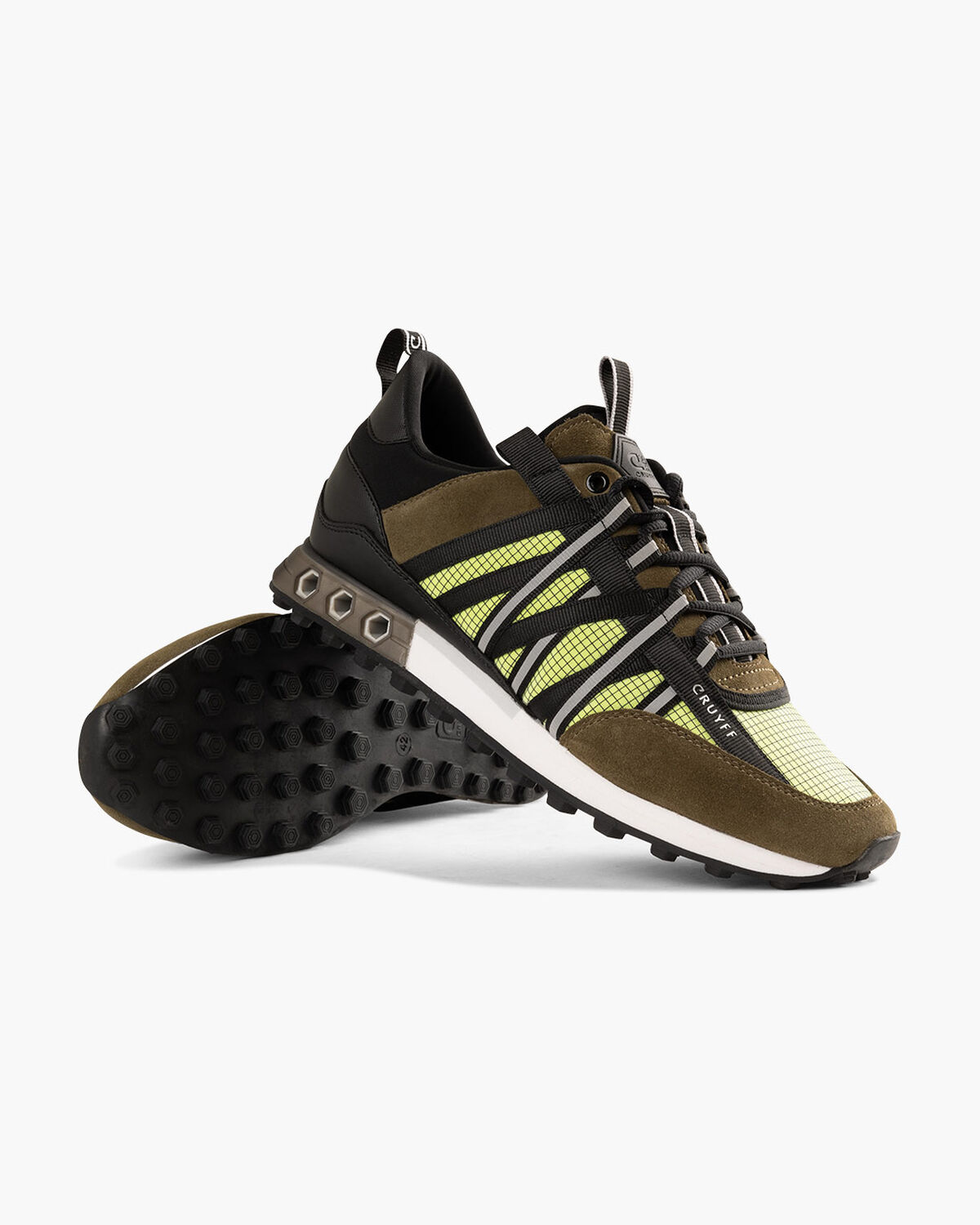 Fearia Hex - Grid Ripstop/Suede, Green/Orange, hi-res