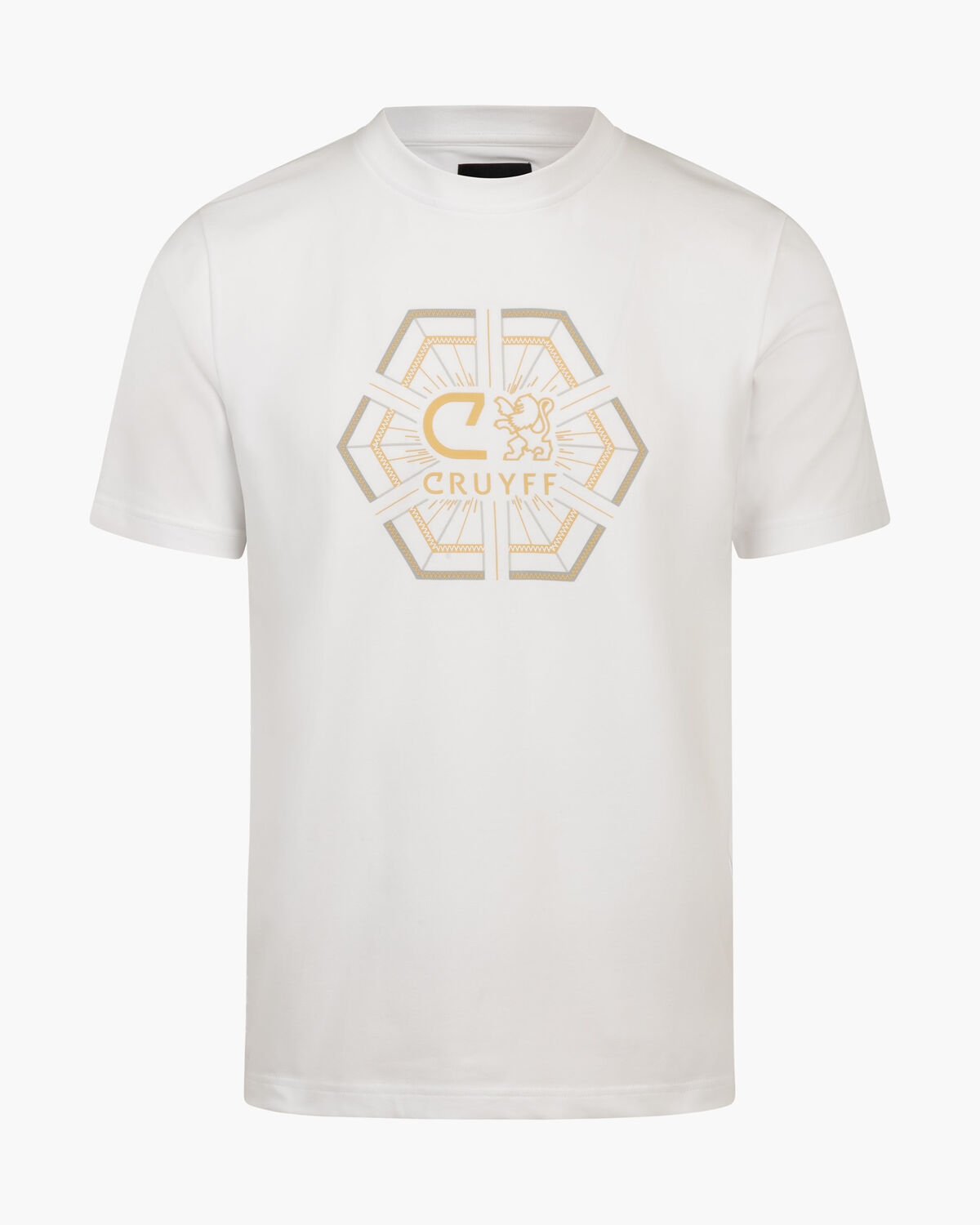 C-Lion Geo Tee, White/Gold, hi-res