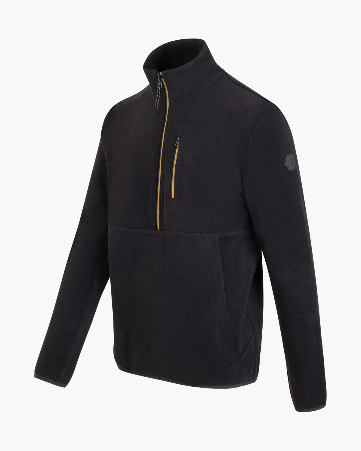 Half Zip Fleece, Black, hi-res