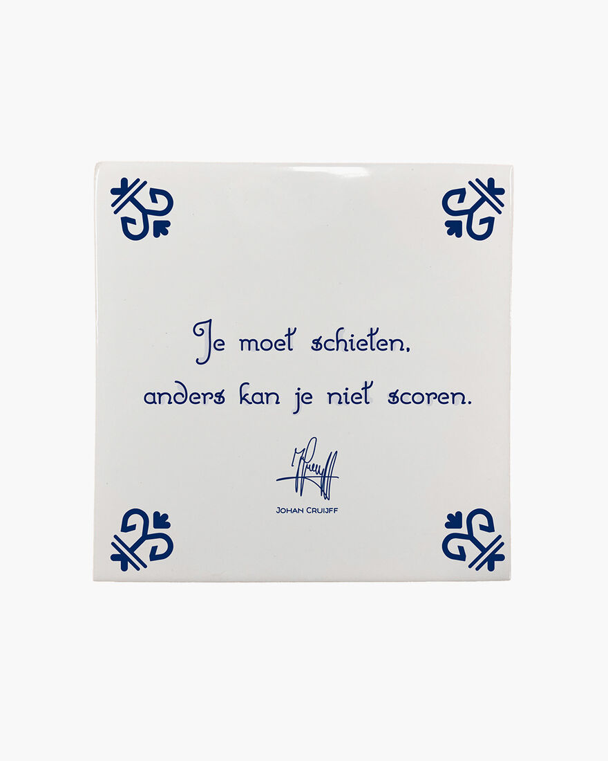 Je moet schieten, anders kan je niet scoren , White, hi-res