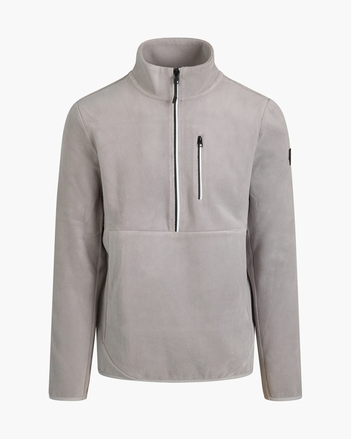 Half Zip Fleece, Light Grey, hi-res