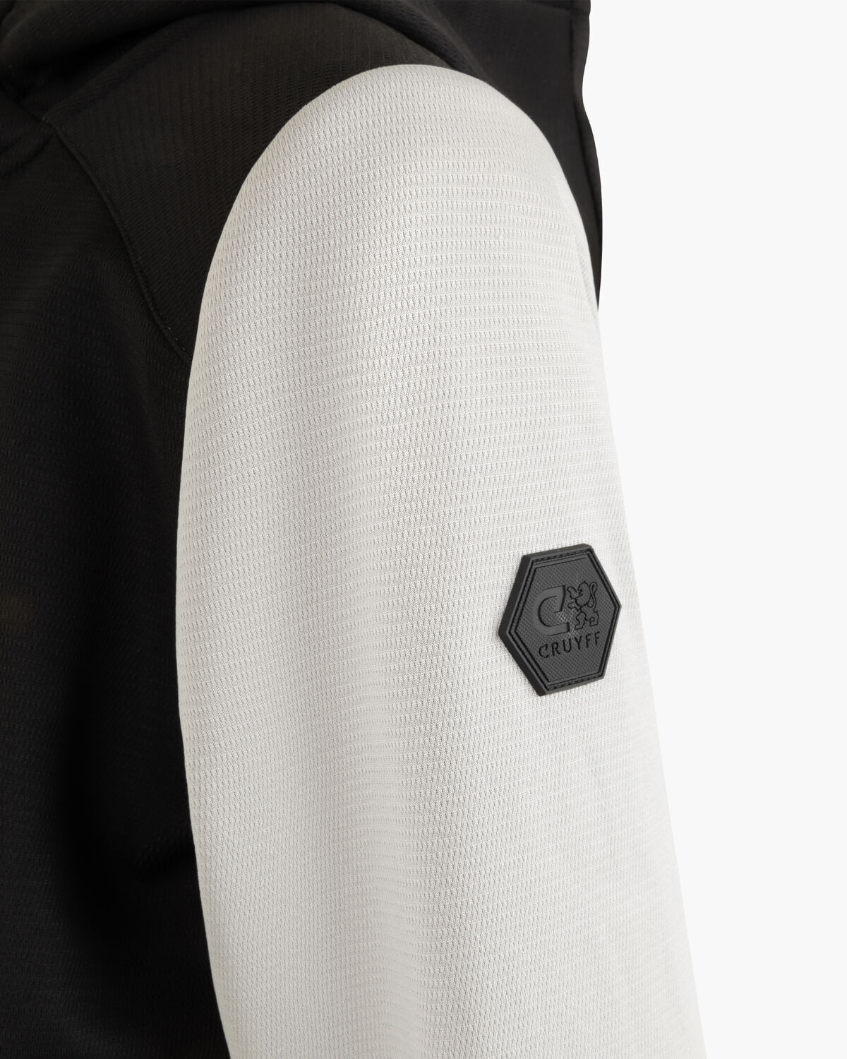 Fleece Jacket, Black/Grey, hi-res
