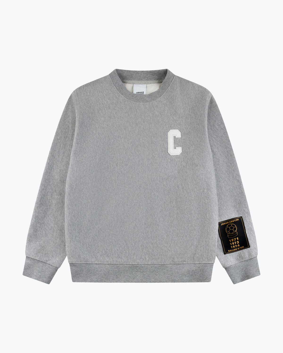 JC Sweat Crewneck, Grey/Grey, hi-res