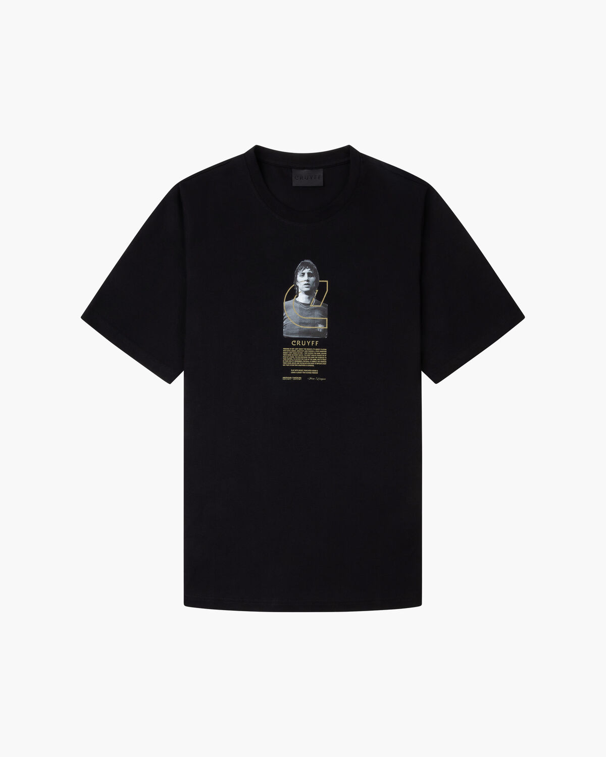 Champion Tee, Black/Gold, hi-res