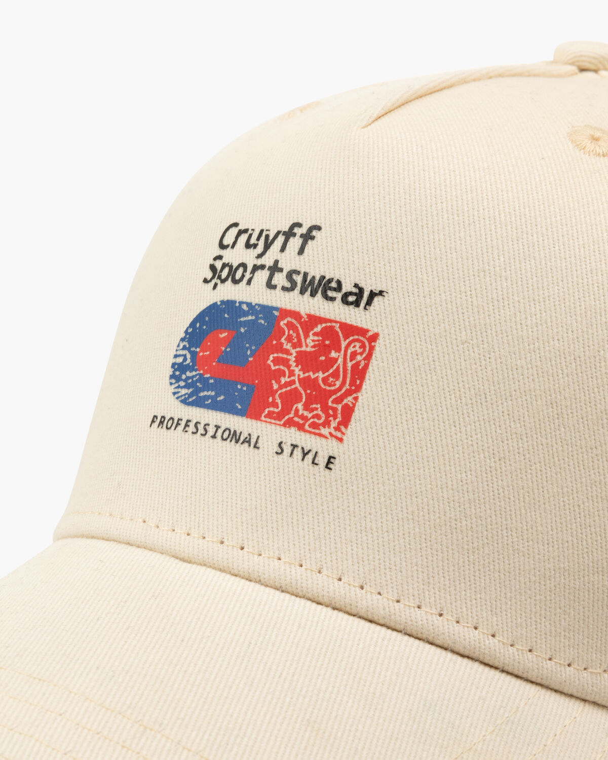 C-lion Retro Soft Baseball Cap, Crème, hi-res