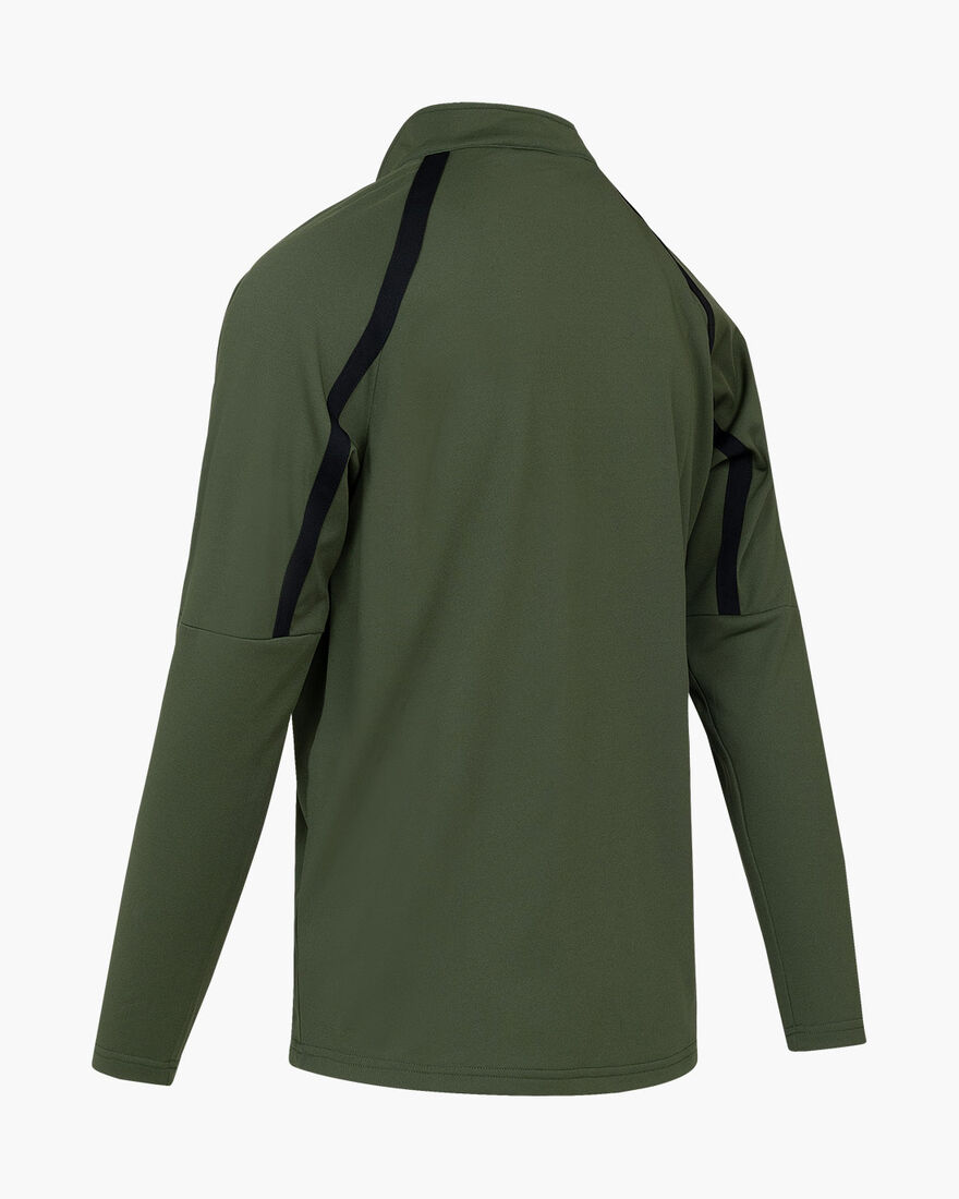 Cruyff Tech Turn Half Zip Junior, Green/Black, hi-res