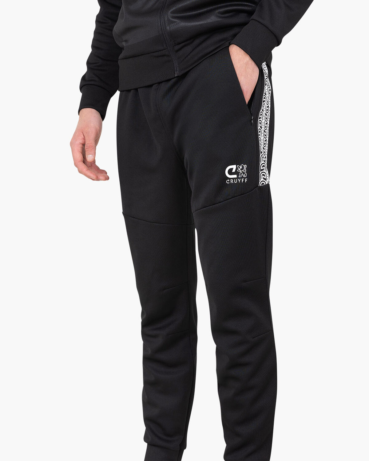 Alvaro Track Pant, Black/White, hi-res